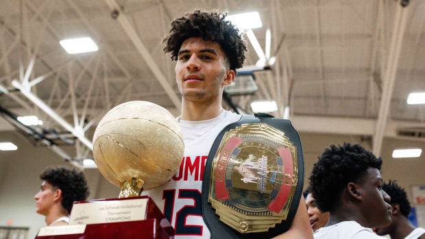 Columbus Harvard Westlake boys basketball Les Schwab Invitational December 30 2023 Naji Saker 2 -Southridge Harvard Westlake boys basketball Les Schwab Invitational postgame December 2023 Naji Saker-430